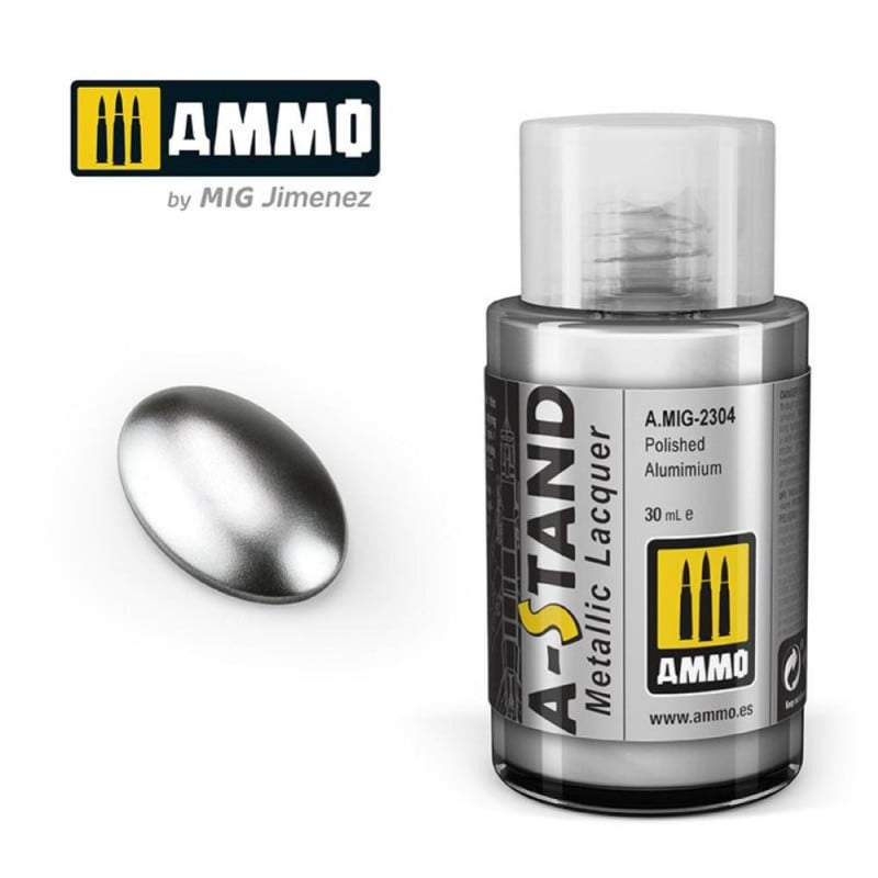 2304 A-Stand Polished Aluminum Lacquer