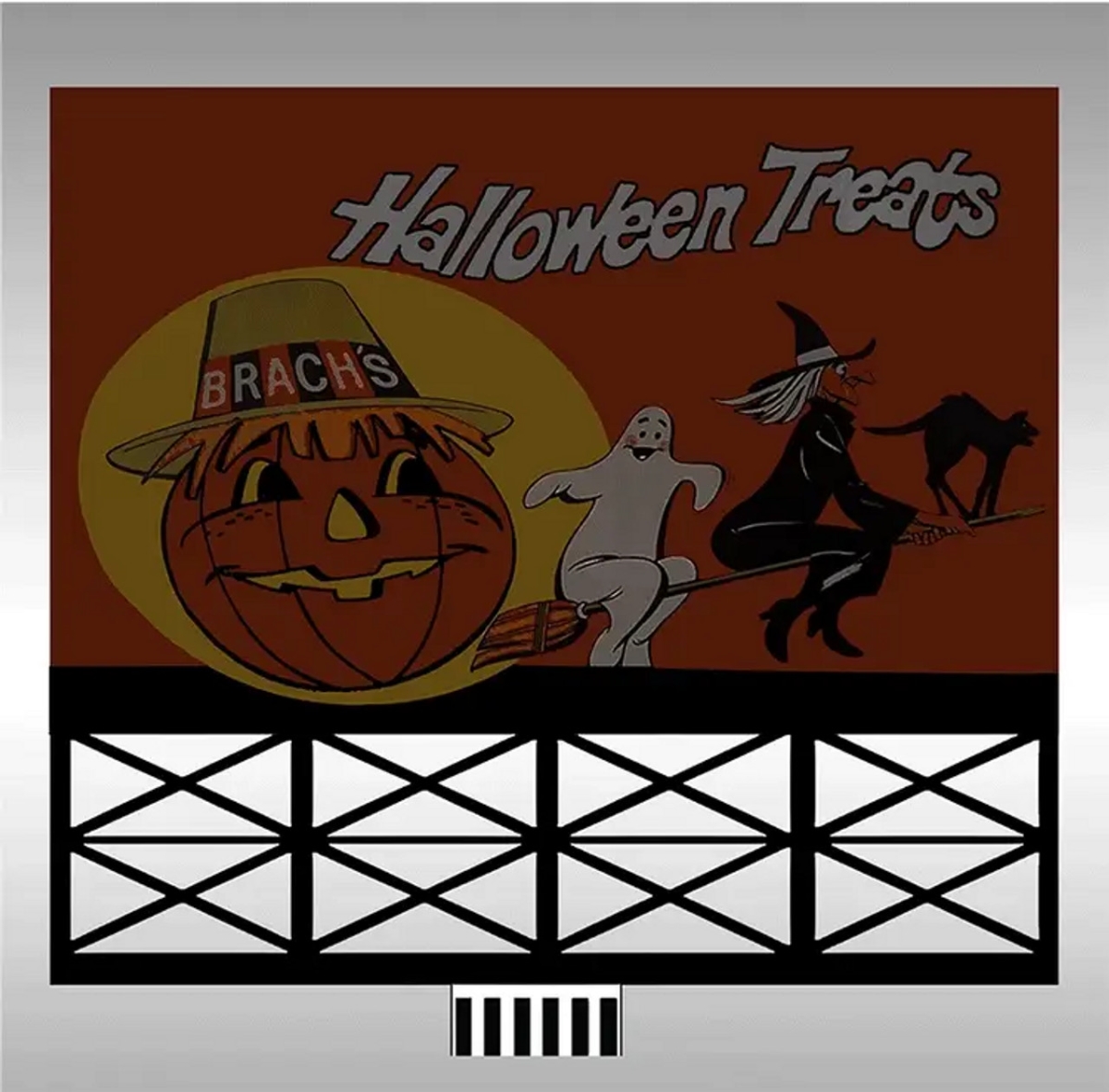 MIE888501 HO & O Scale Halloween Treats Bil Board