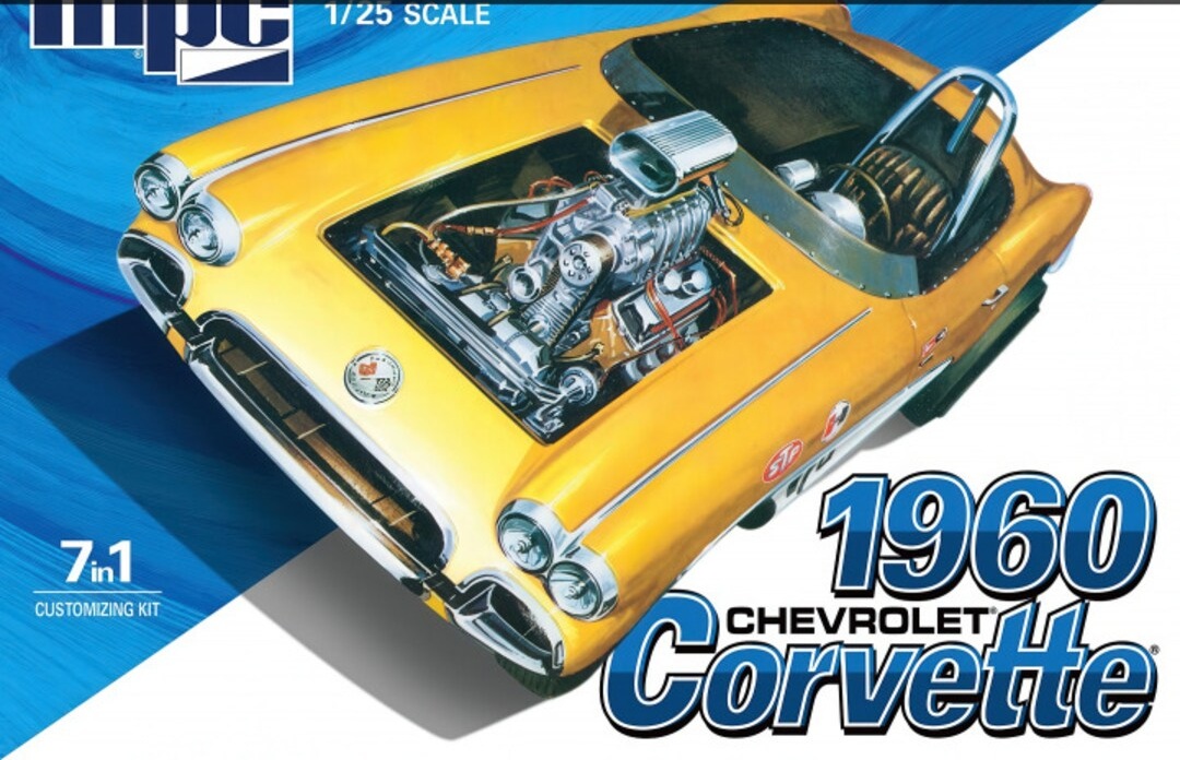 MPC1002 1-25 Scale Model Car for 1960 Chevrolet Corvette 7-in-1