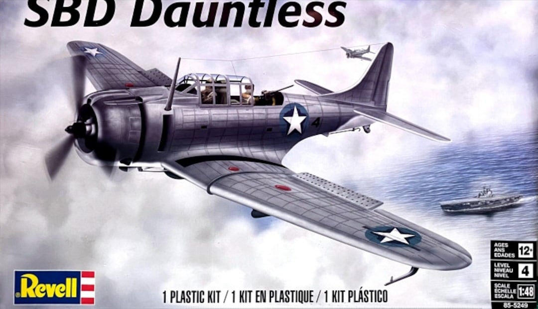 RMX855249 1-48 Scale SBD Dauntless Model Aircraft