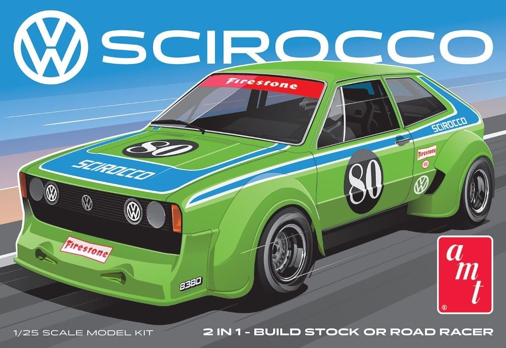 AMT1476 1-25 Scale 2-in-1 VW Scirocco TA Champ Model Car
