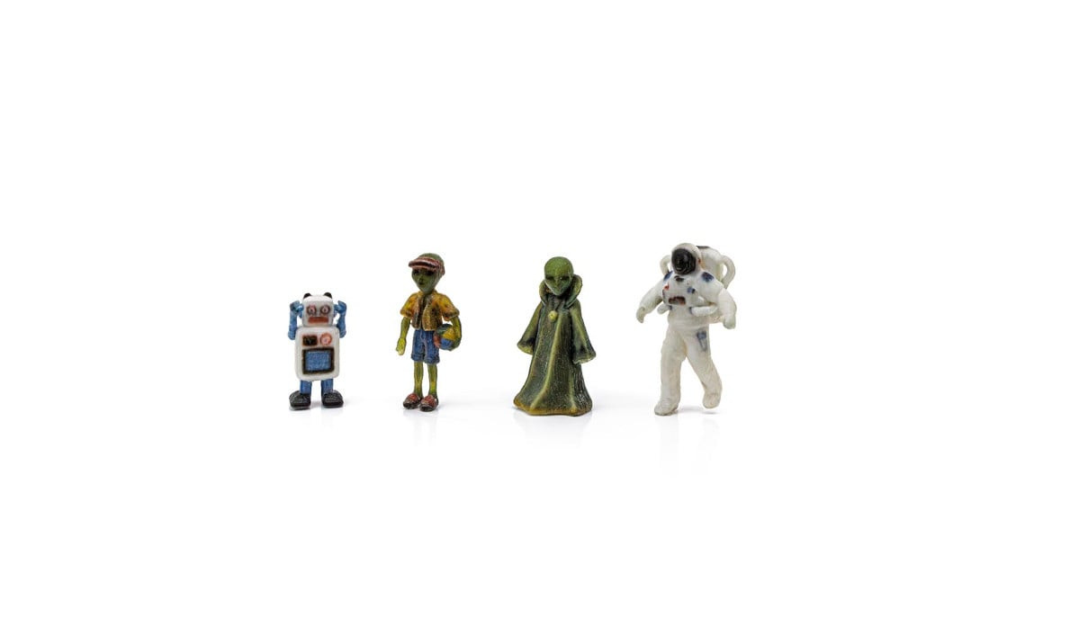 WOO2865 HO Scale Sci-Fi Action Figure - Pack of 4