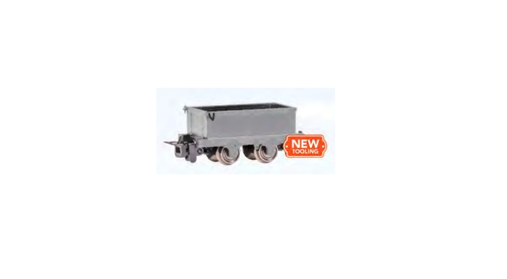 BAC77310 HO Scale Runs on Thomas & Friends Narrow Gauge Gondola Model Track, Light Gray