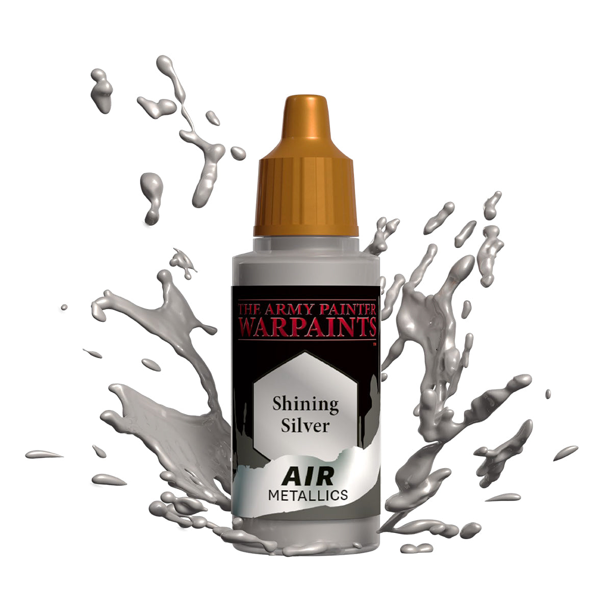 AMYAW1129P 18 ml Warpaints Air Metallics Acrylic Paint - Shining Silver
