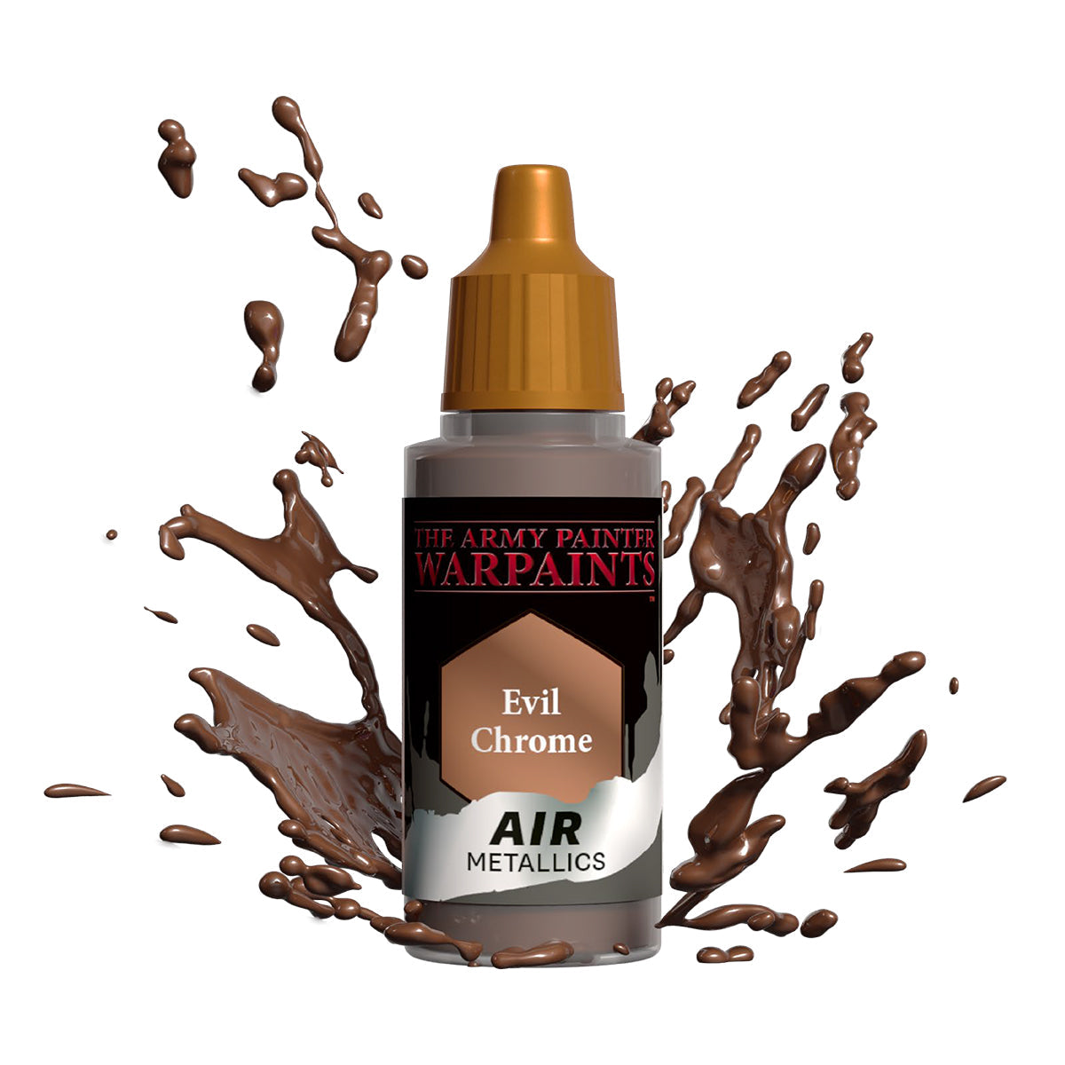 AMYAW1491P 18 ml Warpaints Air Metallics Acrylic Paint - Evil Chrome