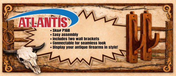 AANP168 1-1 Scale Rifle Rack Wall Mounts Bagged with Header