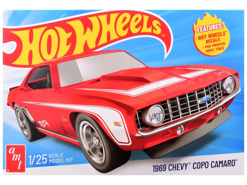 1497 1-25 Scale 1969 Chevrolet COPO Camaro Hot Wheels Model Car