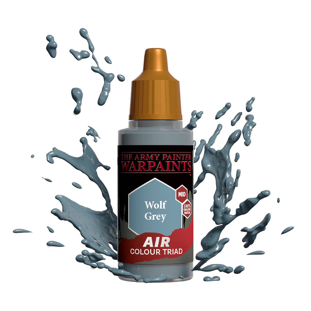 AMYAW1119P 18 ml Warpaints Air Acrylic Paint - Wolf Grey