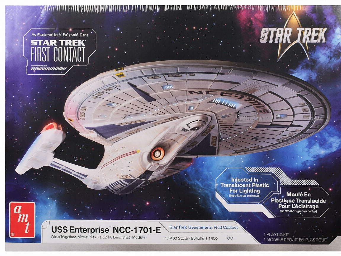 1405M 1-1400 Scale Star Trek - First Contact U.S.S. Enterprise 1996 NCC-1701-E Space Ship Star Trek - First Contact