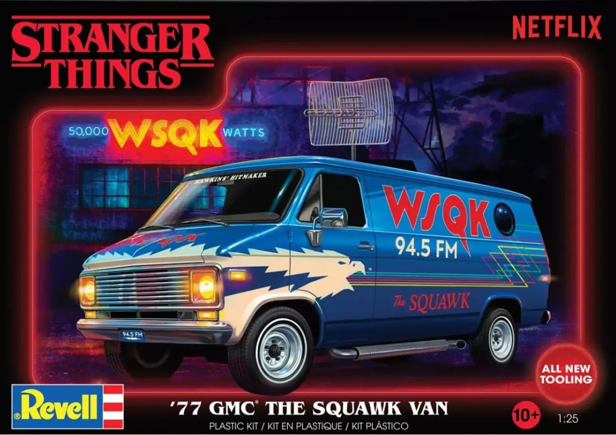 RMX14578 1-25 Scale  1977 GMC WSQK Squawk Van Stranger Things Plastic Model Kit