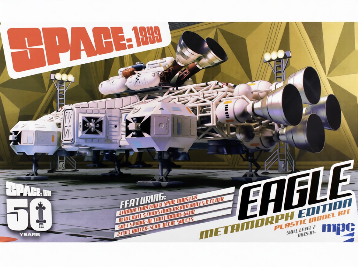 1030 1-48 Scale Space 1999 Eagle Transporter Meta Morph Edition Model Kit