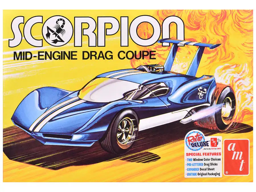 AMT1501 1-25 Scale Scorpion Drag Coupe Model Car Kit