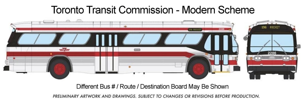 RAP751105 No.2855 Ho Scale TTC   Look Model Bus