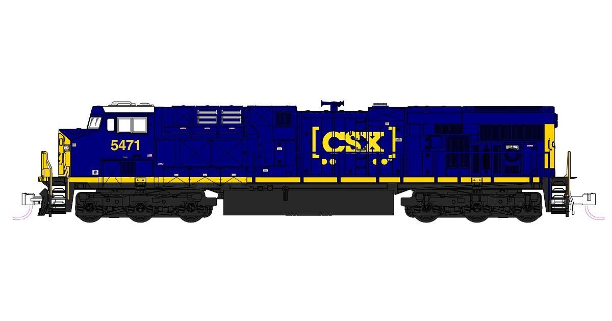KAT1768964 No.5471 N Scale CSX ES40DC Diesel Locomotive Model Train