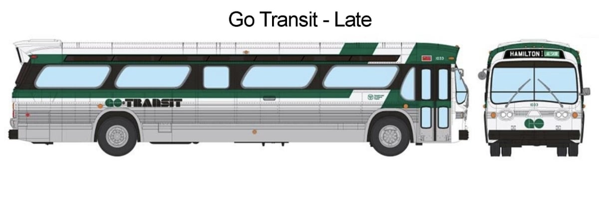 RAP753109 No.1033 Ho Scale GO Transit   Look Model Bus