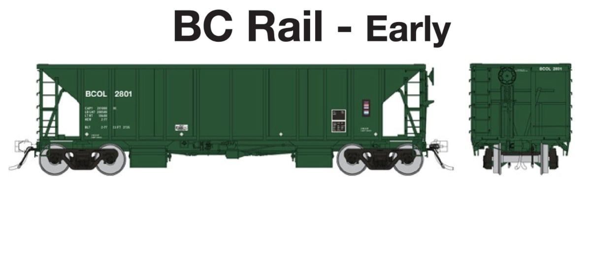RAP158017A No.2 Ho Scale BCR NSC Ballast Model Car