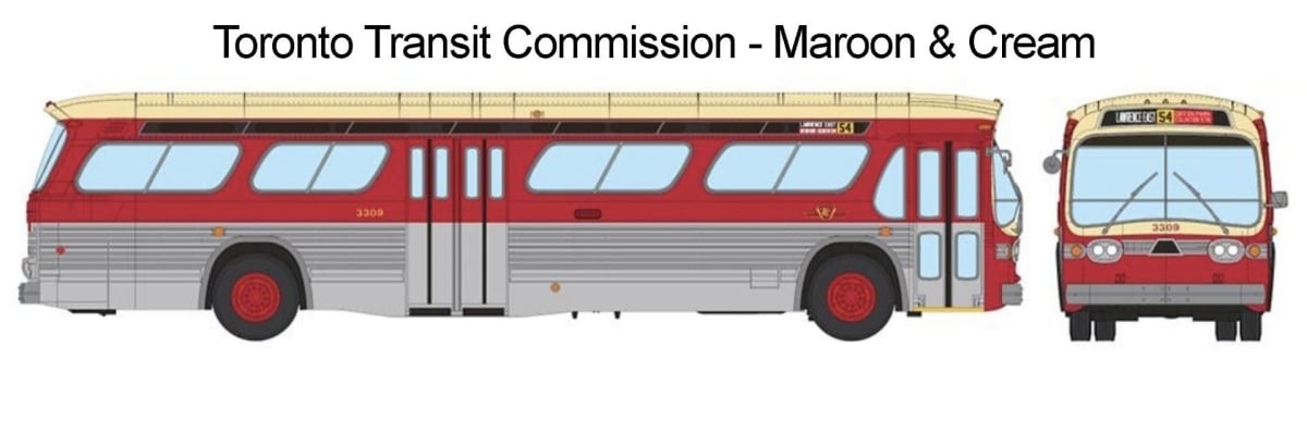 RAP751098 No.3545 Ho Scale TTC   Look Model Bus