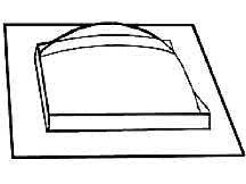 PLS93011 0.25 x 0.25 in. Square Dome Skylight - Pack of 2