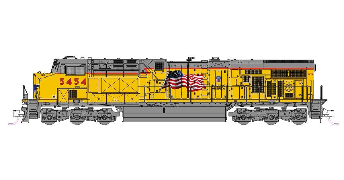 KAT1768966 No.5454 N Scale Union Pacific ES44AC Diesel Locomotive Model Train