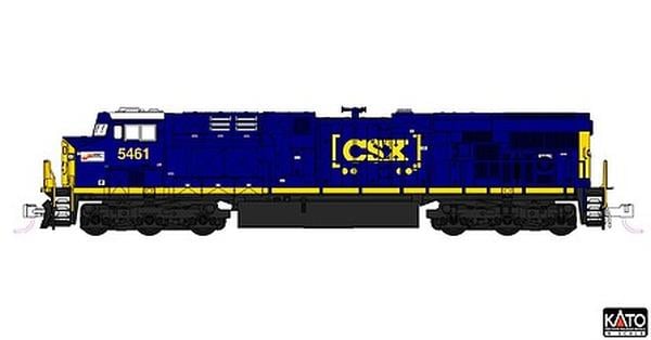 KAT1768963 N Scale CSX ES40DC No.5461 Model Train