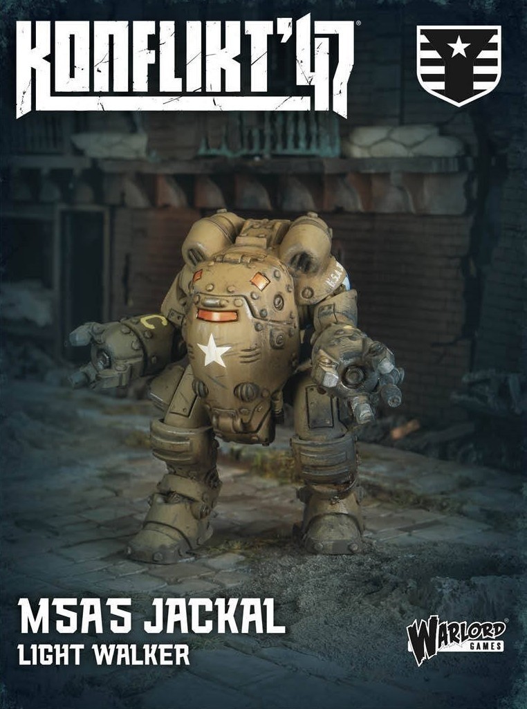 WRL452600402 Konflikt M5A5 Jackal Light Walker USA Model Miniature