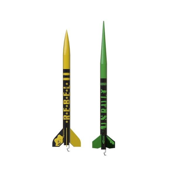 EST1366 Mavericks Rebel & Unruly Flying Model Rocket Kit