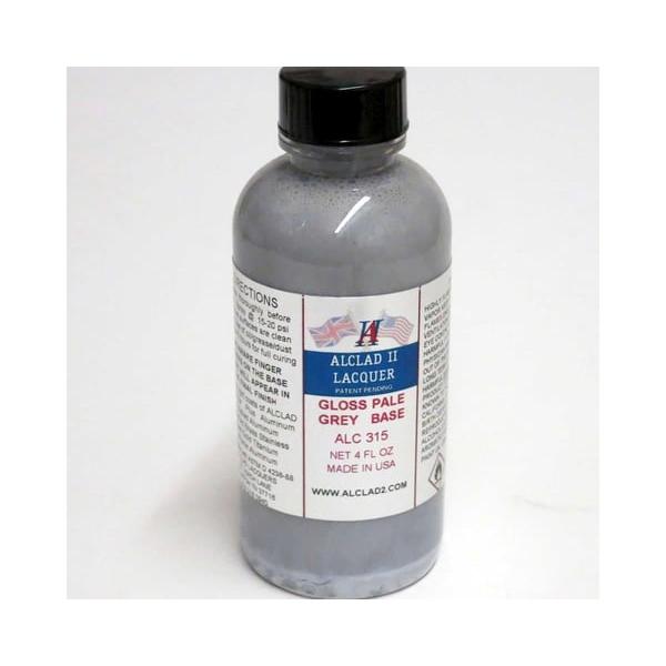 ALC315 Lacquers Pale Grey Gloss Lacquer Airbrush Paint - 4 oz