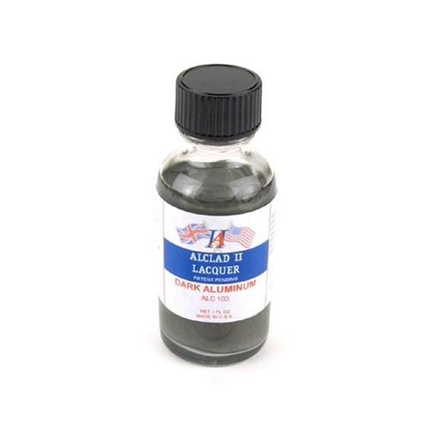 ALC103 Lacquers Dark Aluminum Lacquer Airbrush Paint - 1 oz