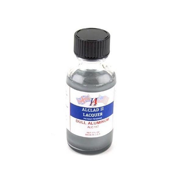 ALC117 Lacquers Dull Aluminum Lacquer Airbrush Paint - 1 oz