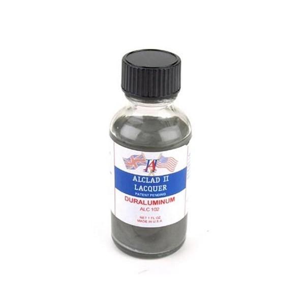 ALC102 Lacquers Dur Aluminum Lacquer Airbrush Paint - 1 oz