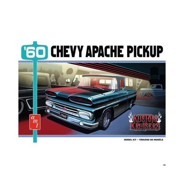 AMT1444M 1-25 Scale 1960 Chevy Apache Pickup Street Machine Plastic Model Kit