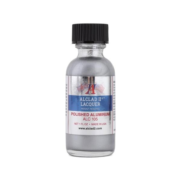 ALC105 Lacquers Polished Aluminum Lacquer Airbrush Paint - 1 oz