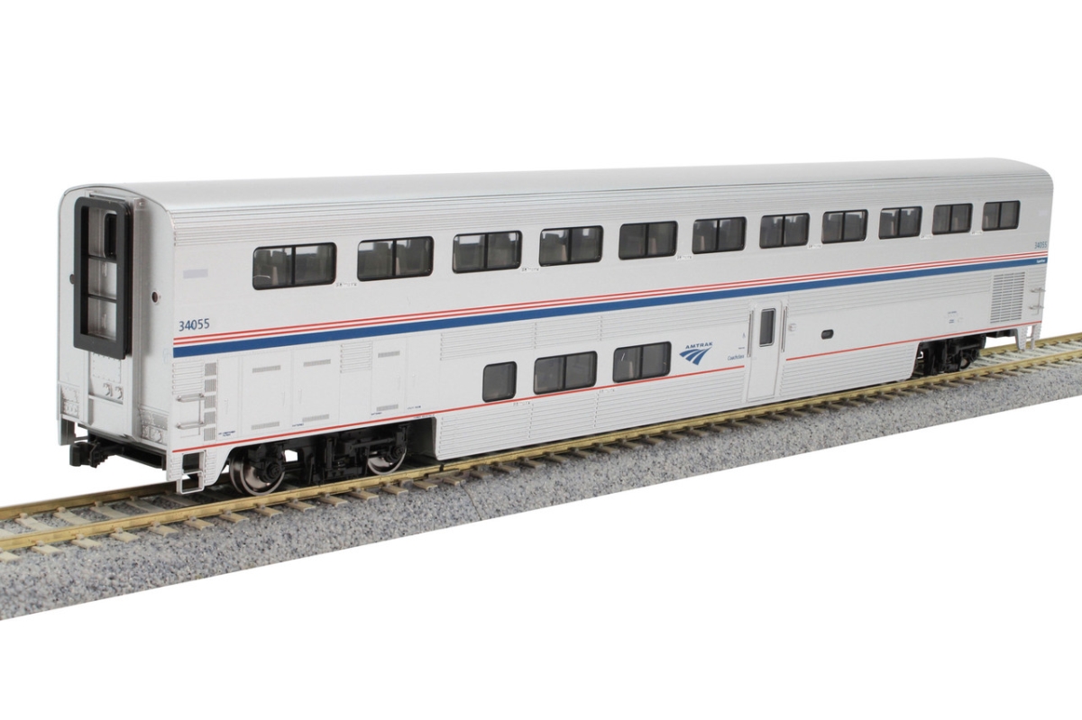 KAT356059 HO Scale Amtrak Superliner I Coach Phase VI No.34055   Model Train