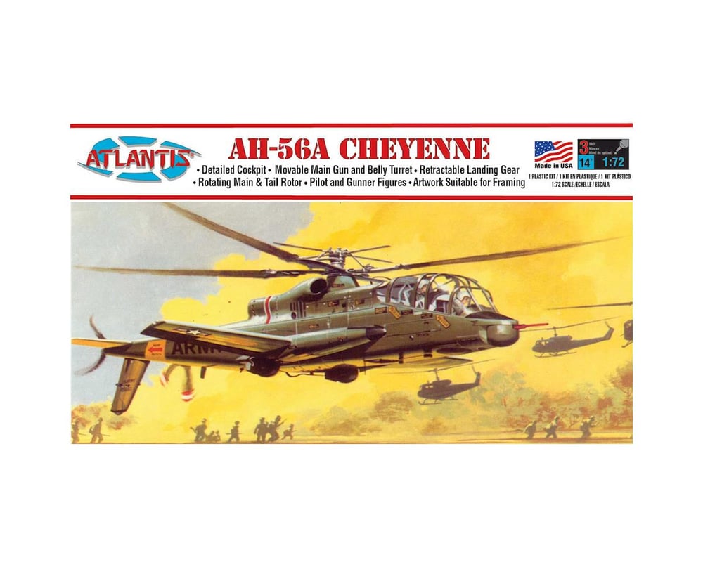 AANA506 1-72 Scale AH-56A Cheyenne Helicopter Model Kit