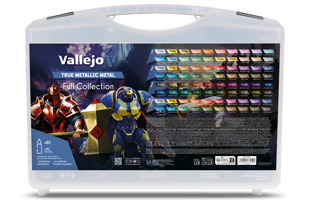 VLJ77250 18 ml True Metallic Metal Paint Full Collection Case - 80 Colors