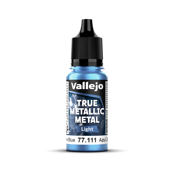 VLJ77111 18 ml True Metallic Metal Paint, Sapphire Blue Light