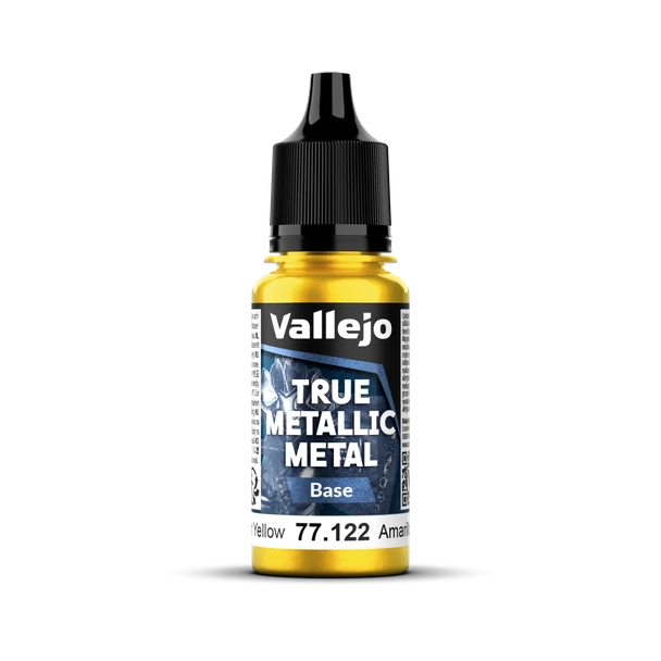 VLJ77122 18 ml True Metallic Metal Paint, Radiant Yellow Base