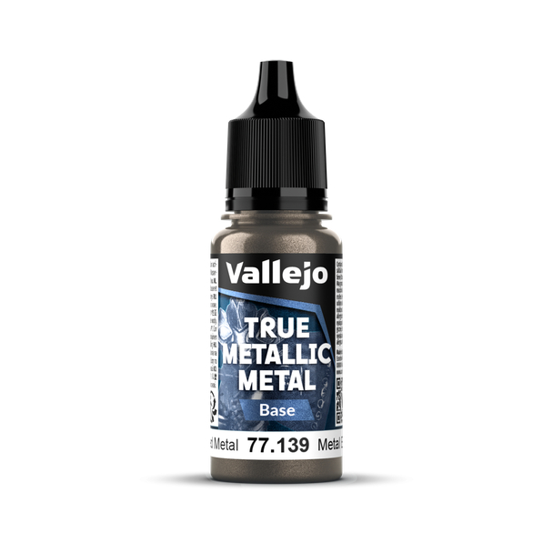 VLJ77139 18 ml True Metallic Metal Paint, Aged Metal Base