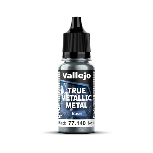 VLJ77140 18 ml True Metallic Metal Paint, Obsidian Black Base