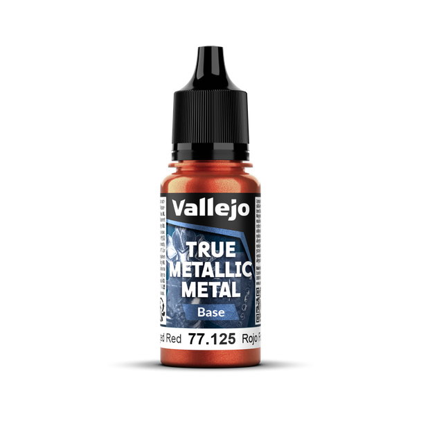 VLJ77125 18 ml True Metallic Metal Paint, Forged Red Base