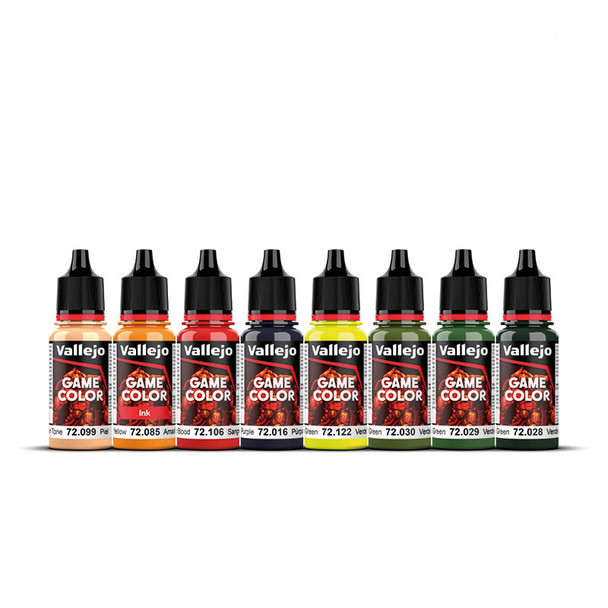 VLJ72192 18 ml Game Color Orcs & Goblins Paint Set - 8 Colors