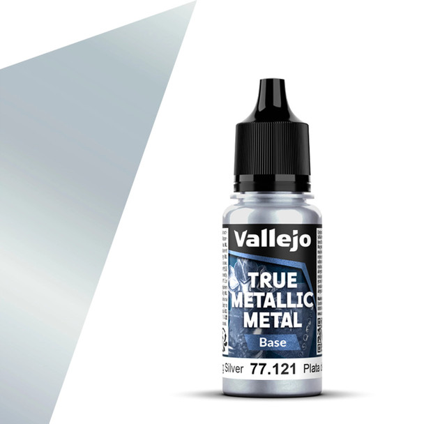 VLJ77121 18 ml True Metallic Metal Paint, Sterling Silver Base