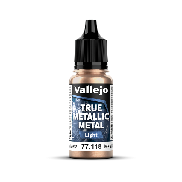 VLJ77118 18 ml True Metallic Metal Paint, Rusty Metal Light