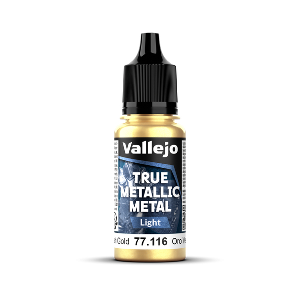 VLJ77116 18 ml True Metallic Metal Paint, Greenish Gold Light