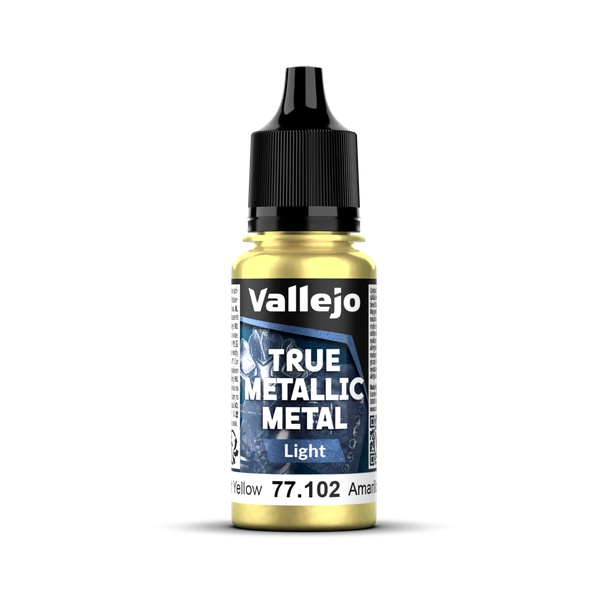 VLJ77102 18 ml True Metallic Metal Paint, Radiant Yellow Light