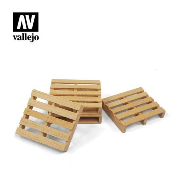 VLJSC233 1-35 Scale Wooden Pallets
