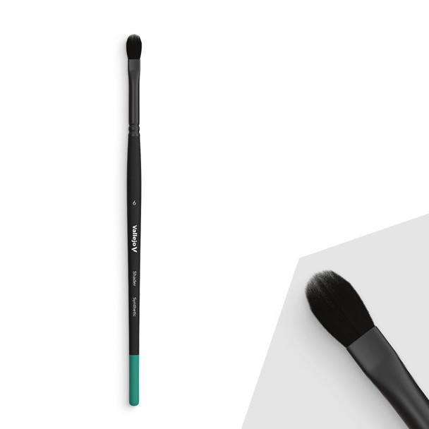VLJB06006 Shader Filbert Flat Synthetic Brush - Size No.6