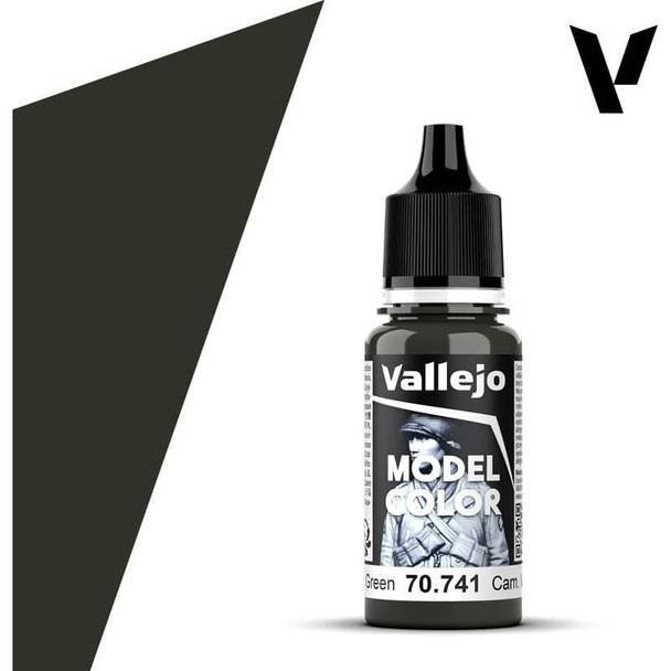 VLJ70741 18 ml Model Color Paint, Camouflage Black Green