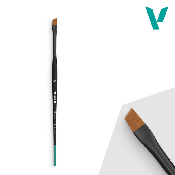 VLJB05002 Blender Flat Angled Synthetic Brush - Medium