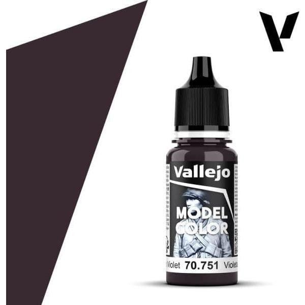 VLJ70751 18 ml Model Color Paint, Black Violet